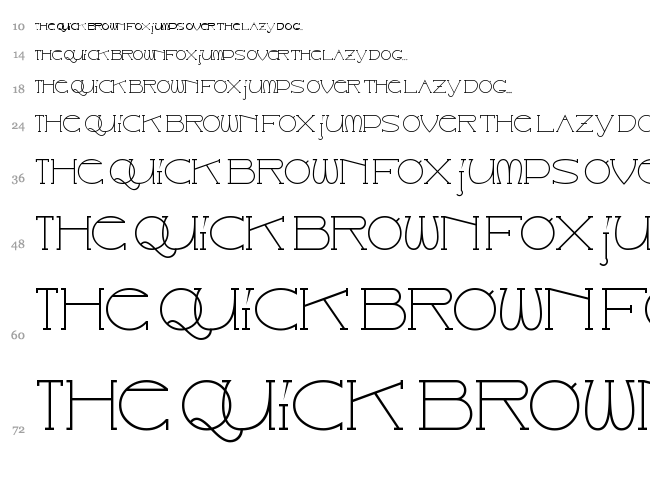 Catharsis Espresso font waterfall