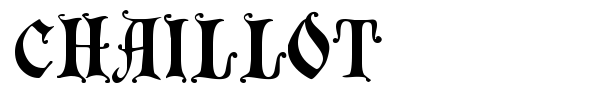Chaillot font