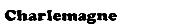 Charlemagne font preview