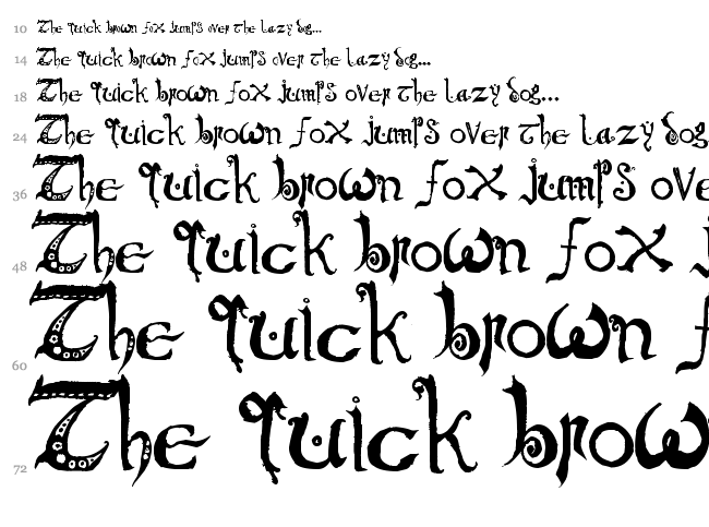 Chronicles of Arkmar font waterfall