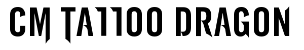 CM Tattoo Dragon font preview