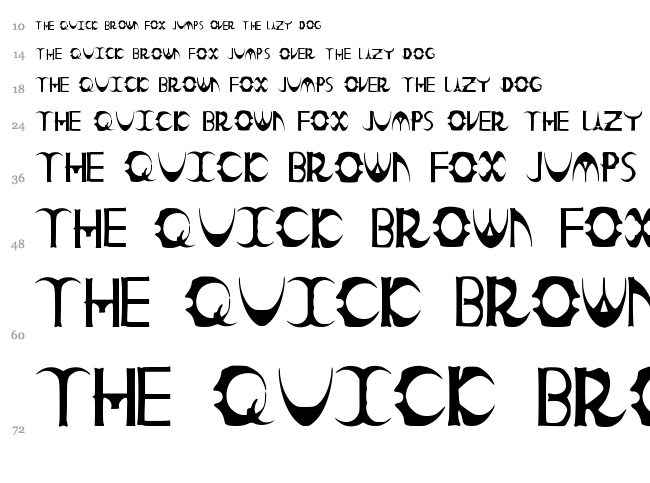Count Kinski font waterfall