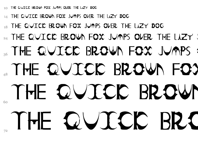 Count Kinski font waterfall