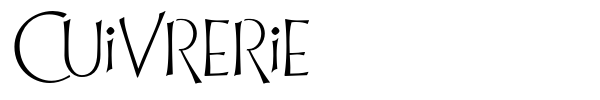 Cuivrerie font