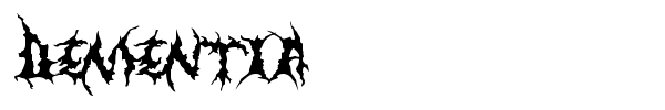 Dementia font