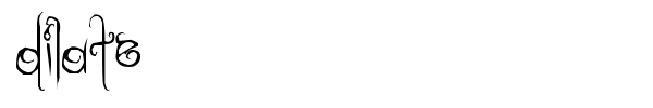 Dilate font