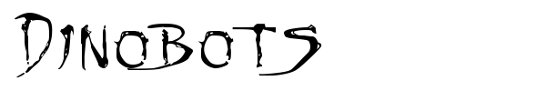 Dinobots font