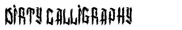 Dirty Calligraphy font