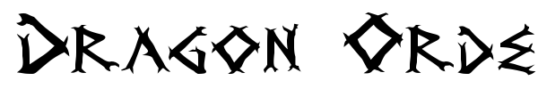 Dragon Order font preview