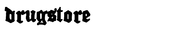 Drugstore font
