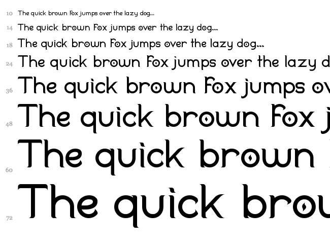 Duralith font waterfall