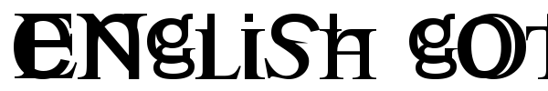 English Gothic font
