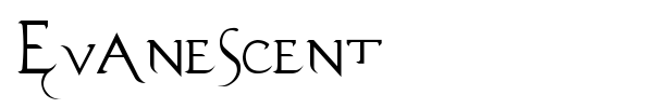 Evanescent font