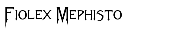 Fiolex Mephisto font