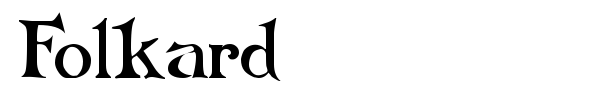 Folkard font