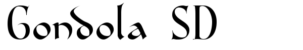 Gondola SD font
