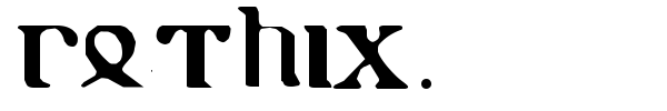 Gothic 1 font