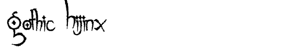 Gothic Hijinx font