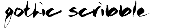 Gothic Scribble font