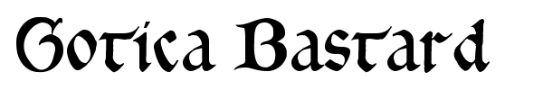 Gotica Bastard font