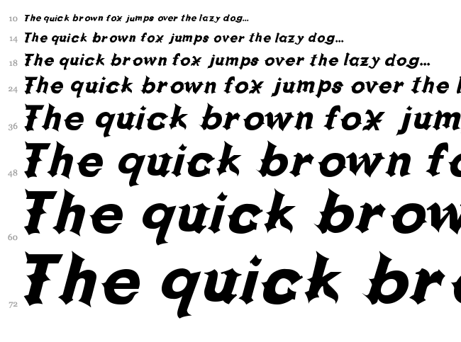 Grappa font waterfall