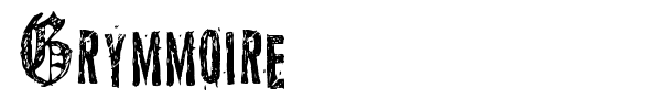 Grymmoire font