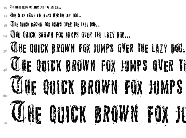Grymmoire font waterfall