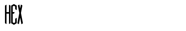 Hex font