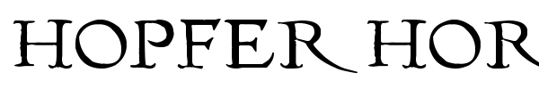 Hopfer Hornbook font