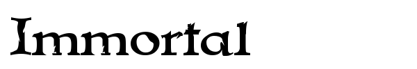 Immortal font preview