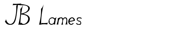 JB Lames font