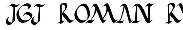 JGJ Roman Rustic font