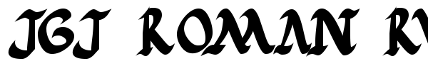 JGJ Roman Rustic font preview