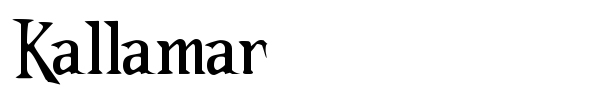 Kallamar font
