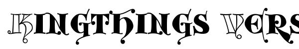 Kingthings Versalis font