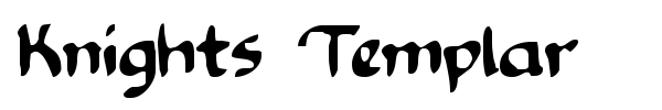 Knights Templar font preview