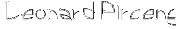Leonard Pirceng font