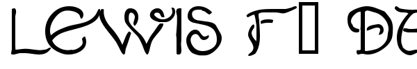 Lewis F. Days 191 font