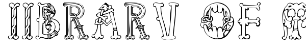 Library of Minerva, 9th c. font preview