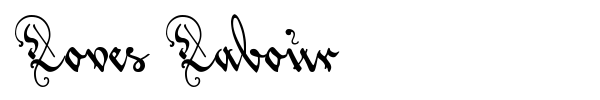 Loves Labour font