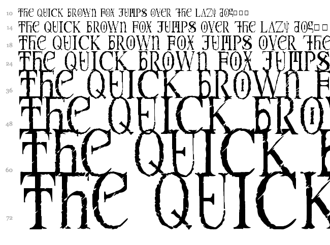 Magna Veritas font waterfall