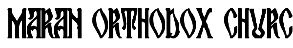 Maran Orthodox Church font