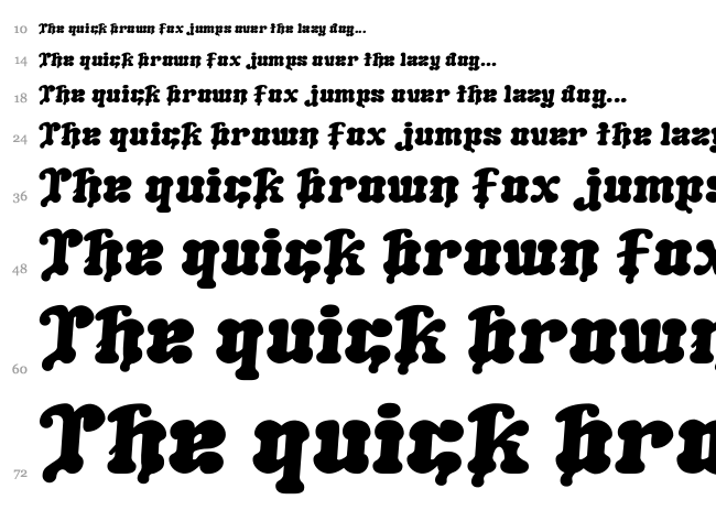 Melting Ice Cream G font waterfall