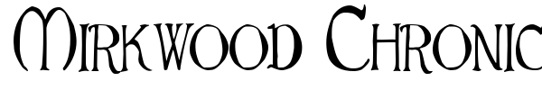 Mirkwood Chronicle font