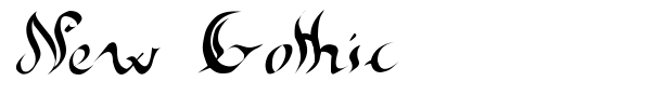 New Gothic font