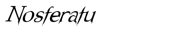Nosferatu font