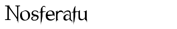 Nosferatu font preview