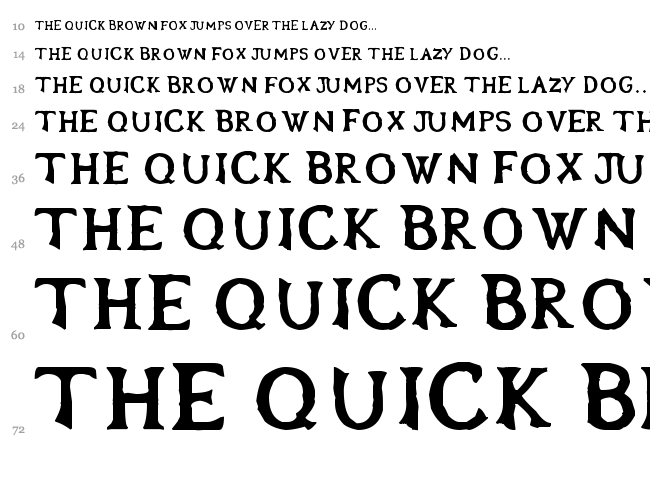 Oblivion font waterfall