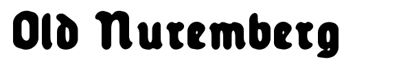 Old Nuremberg font