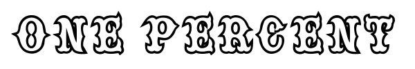 One Percent font